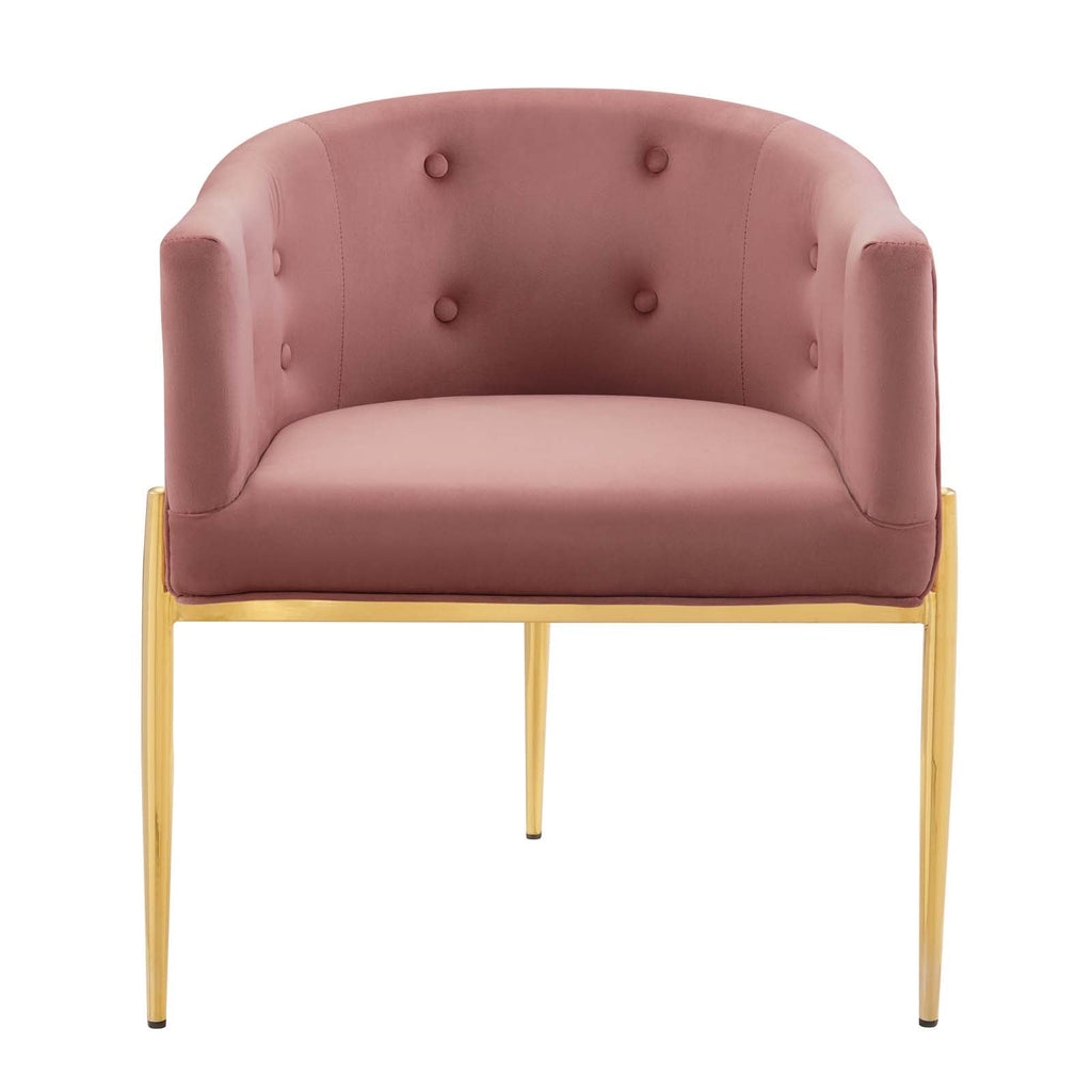 Savour Tufted Performance Velvet Accent Chairs Set of 2 by Modway