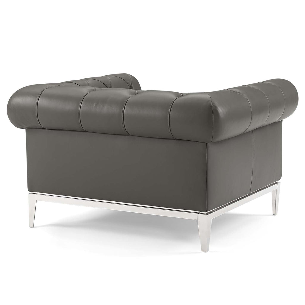 Idyll 3 Piece Tufted Upholstered Leather Set by Modway
