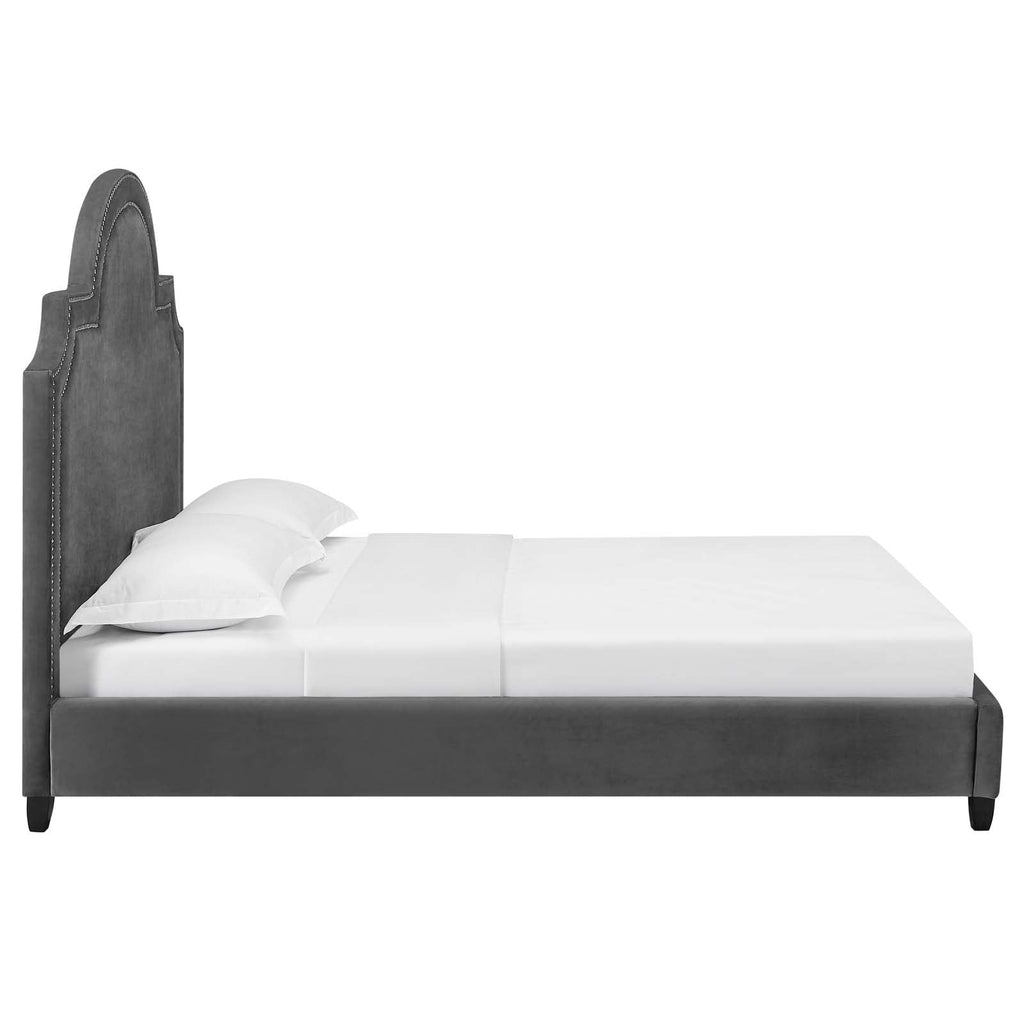 Primrose Performance Velvet Queen Platform Bed by Modway