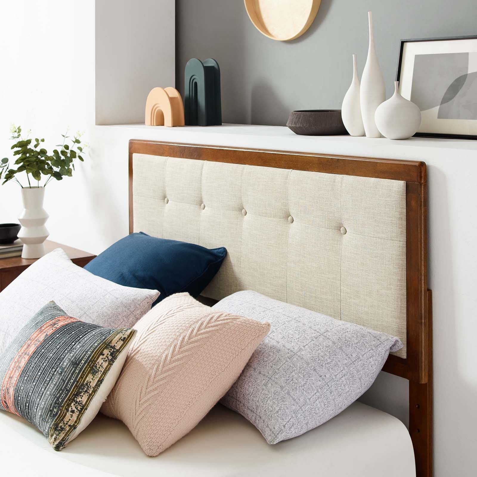 Willow Wood Full Platform Bed With Angular Frame by Modway