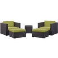 Convene 5 Piece Outdoor Patio Sectional Set by Modway