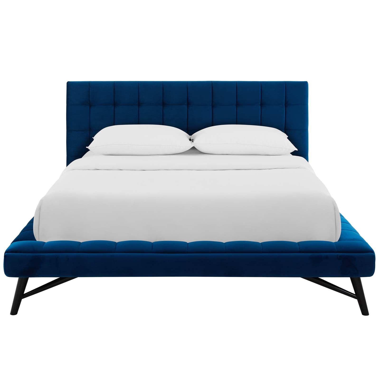 Julia Biscuit Tufted Performance Velvet Queen Platform Bed by Modway