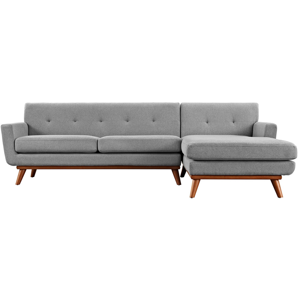 Engage Right-Facing Upholstered Fabric Sectional Sofa by Modway