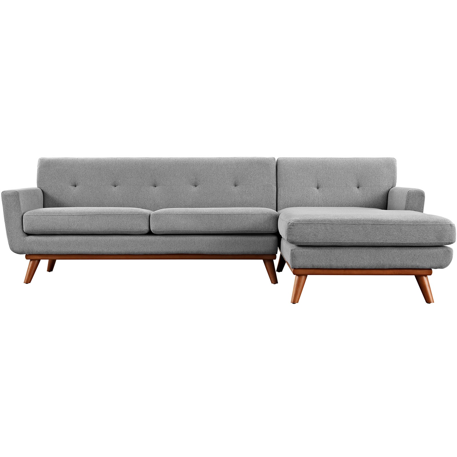 Engage Right-Facing Upholstered Fabric Sectional Sofa by Modway