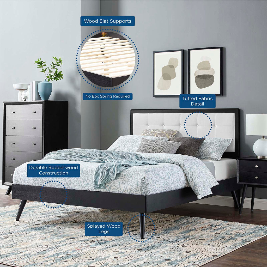 Willow Wood Full Platform Bed With Splayed Legs by Modway