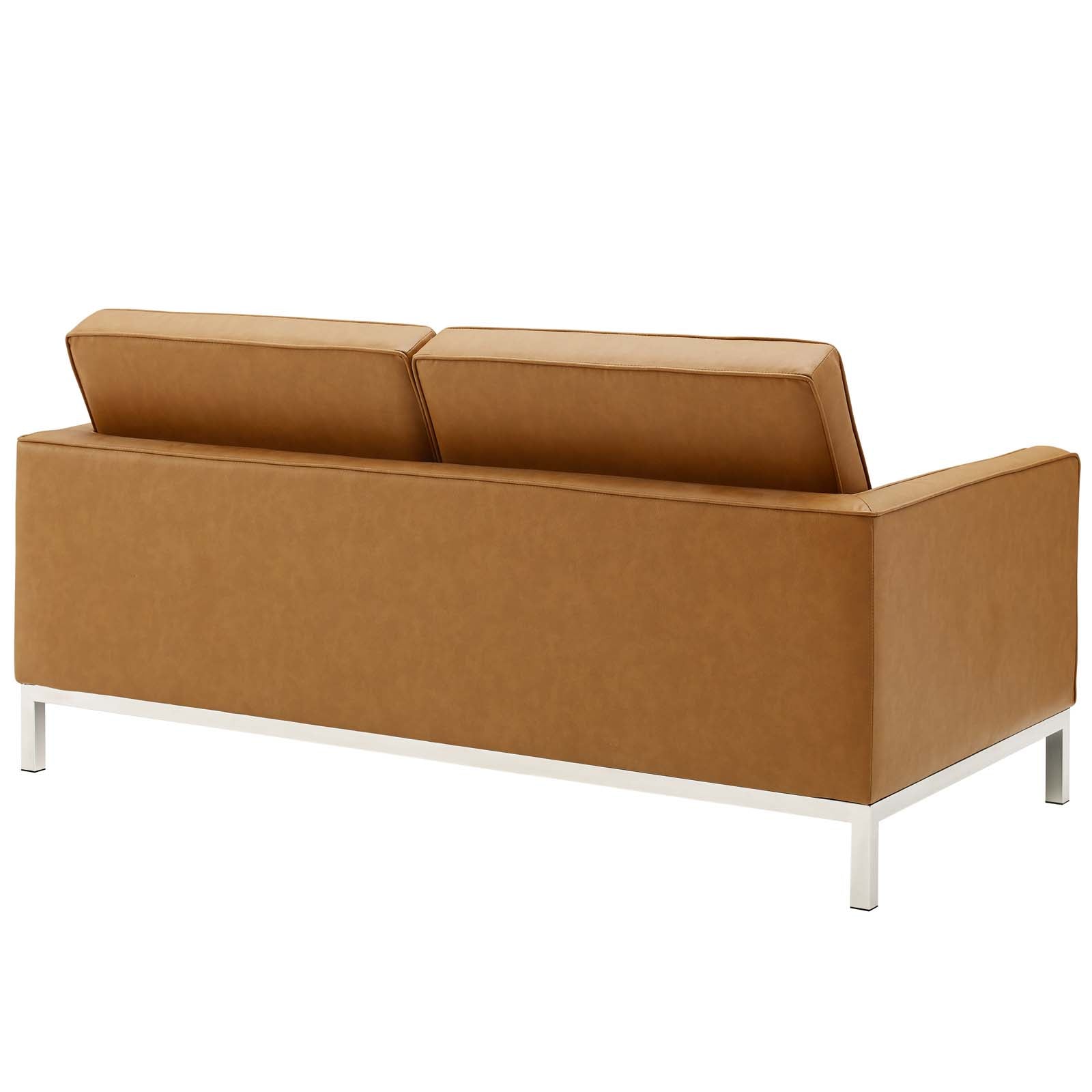 Loft Tufted Vegan Leather Loveseat by Modway