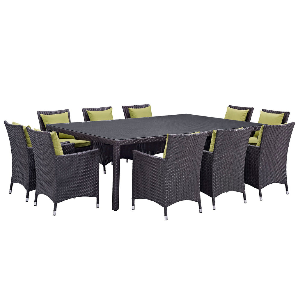 Convene 11 Piece Outdoor Patio Dining Set by Modway