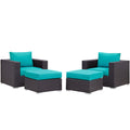 Convene 4 Piece Outdoor Patio Sectional Set by Modway