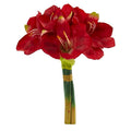 14"  Amaryllis Bouquet Artificial Flower (Set of 3