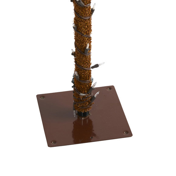 6' Christmas Palm Artificial Tree with 200 Warm White LED Lights
