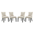 Marquis Fabric Dining Chair Set of 4 by Modway