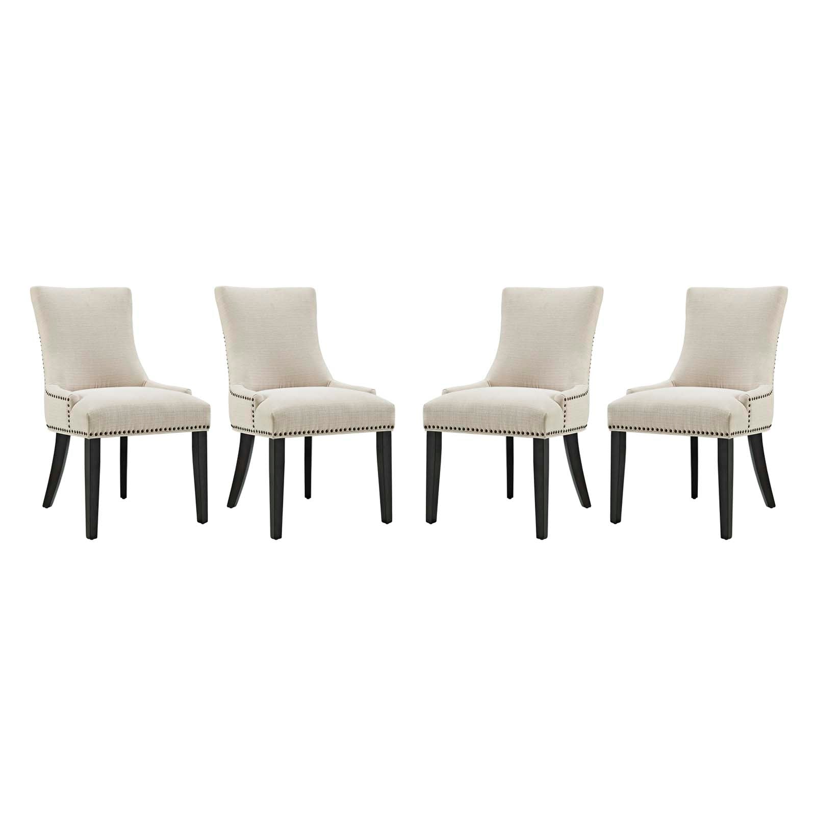 Marquis Fabric Dining Chair Set of 4 by Modway