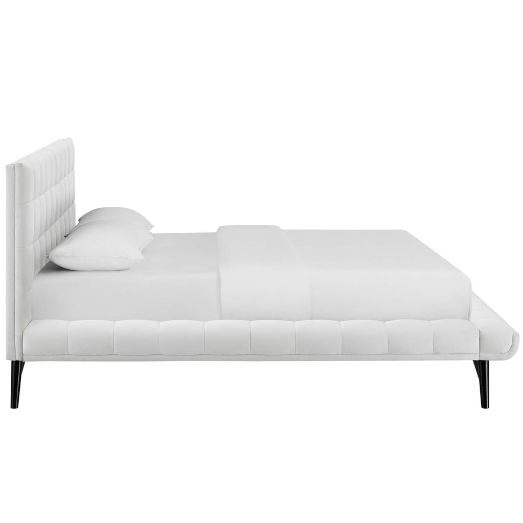 Julia Biscuit Tufted Performance Velvet Queen Platform Bed by Modway