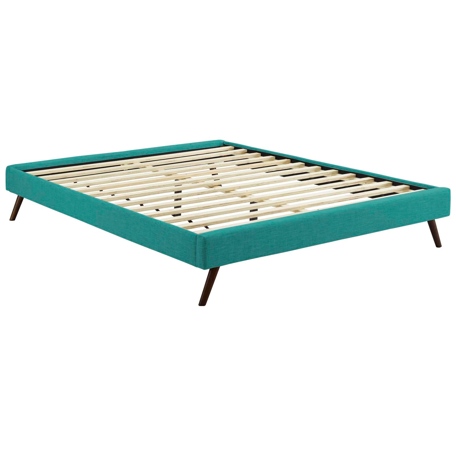 Loryn Fabric Full Bed Frame with Round Splayed Legs by Modway