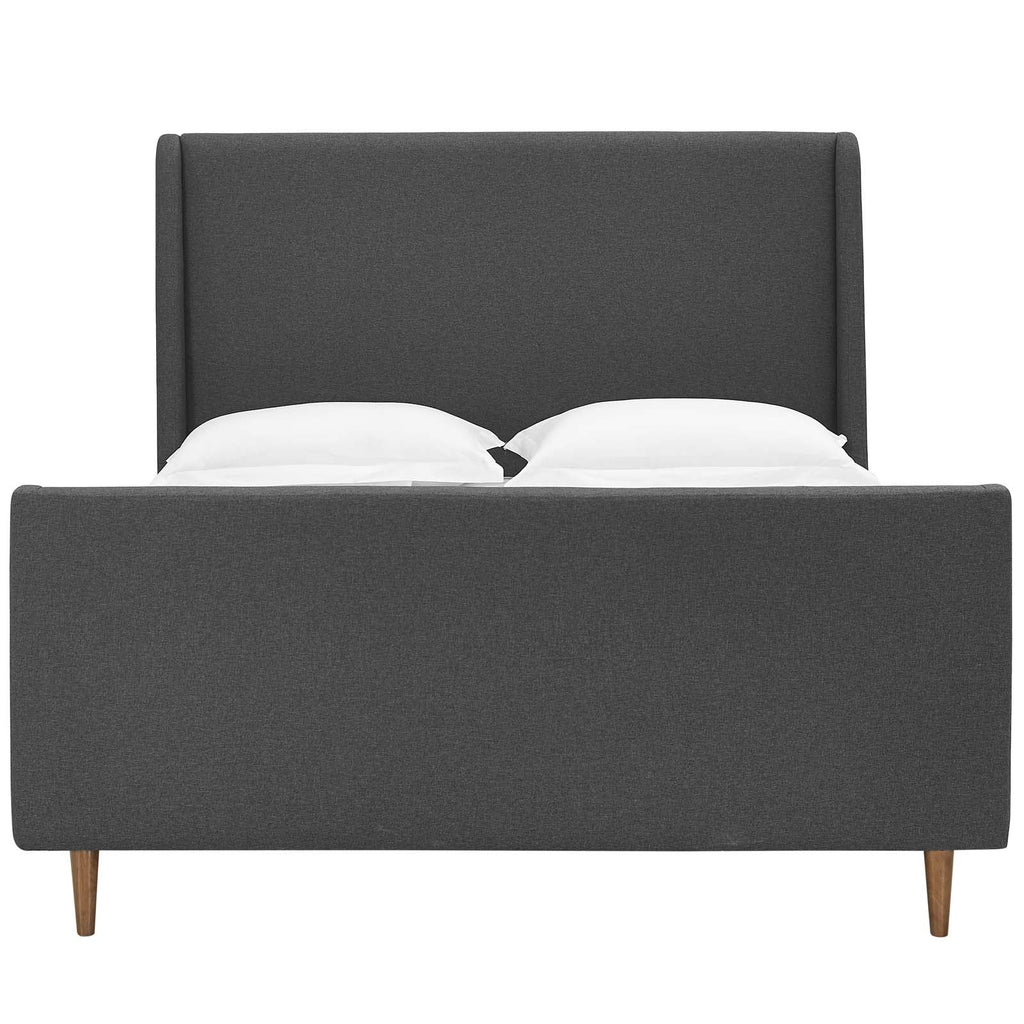 Aubree Upholstered Fabric Queen Sleigh Platform Bed by Modway