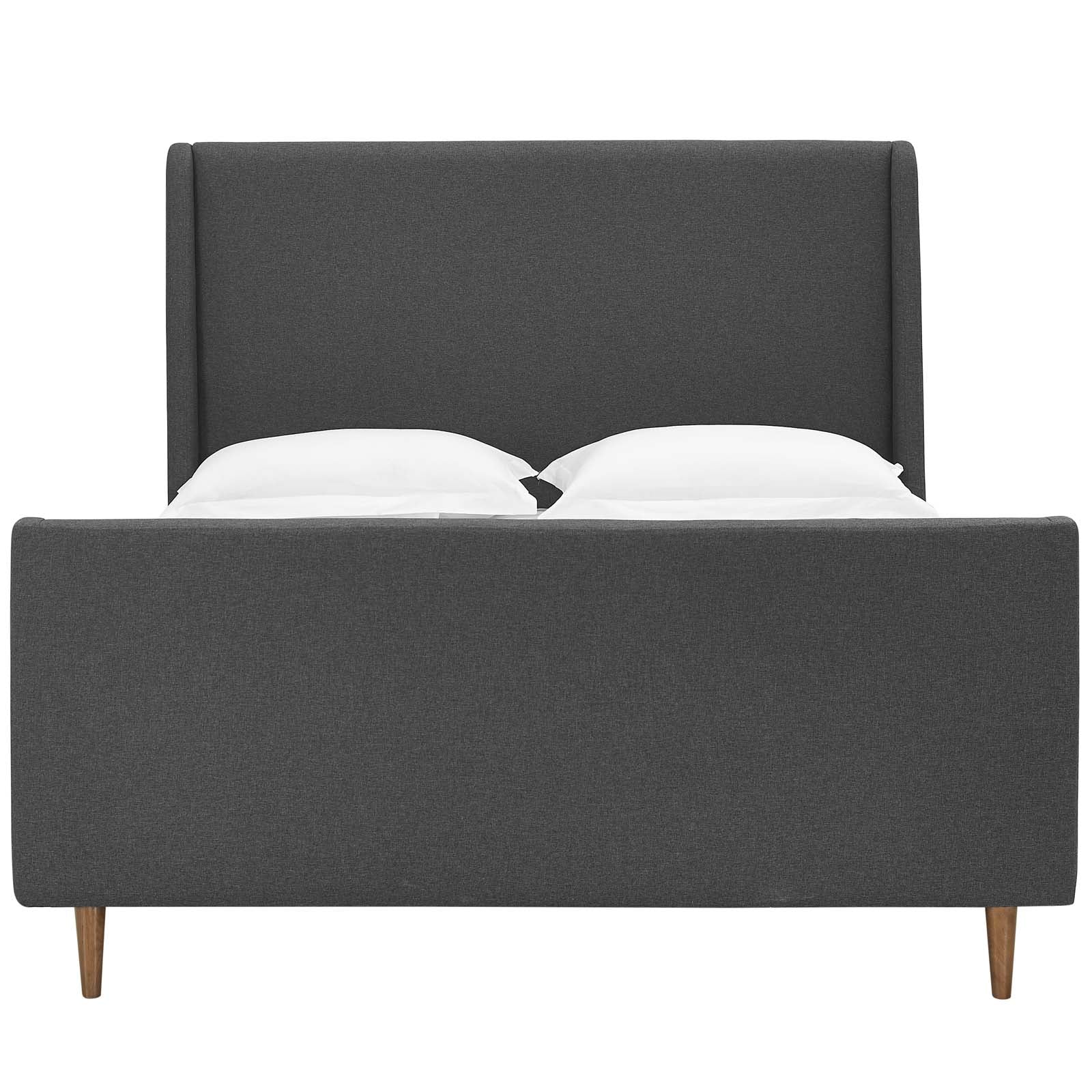 Aubree Upholstered Fabric Queen Sleigh Platform Bed by Modway