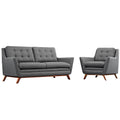 Beguile Upholstered Fabric Living Room Set Set of 2 by Modway