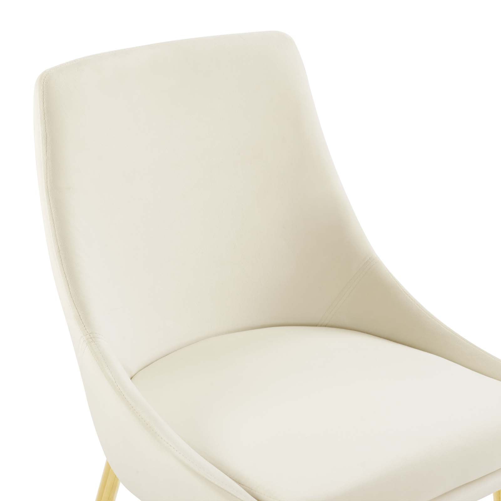 Viscount Performance Velvet Dining Chairs Set of 2 by Modway
