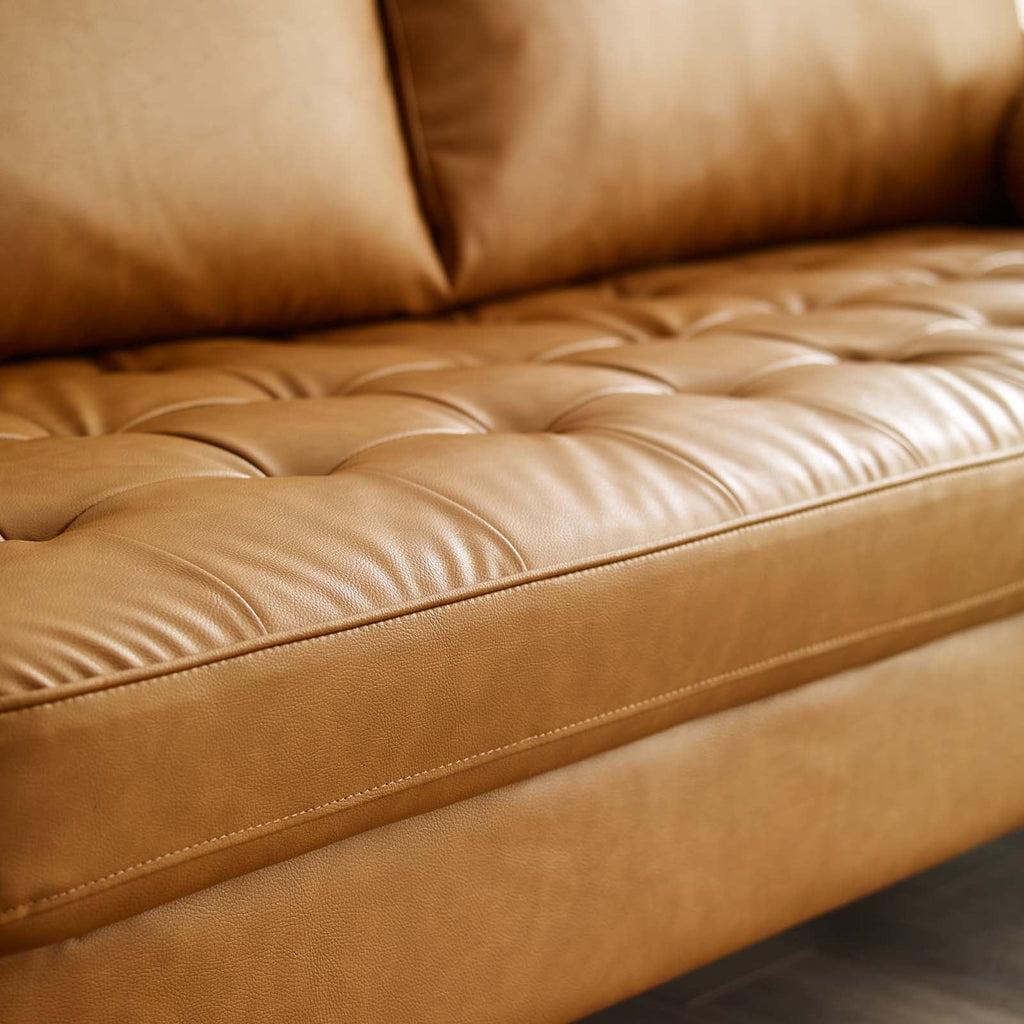 Valour Tufted Vegan Leather Sofa by Modway