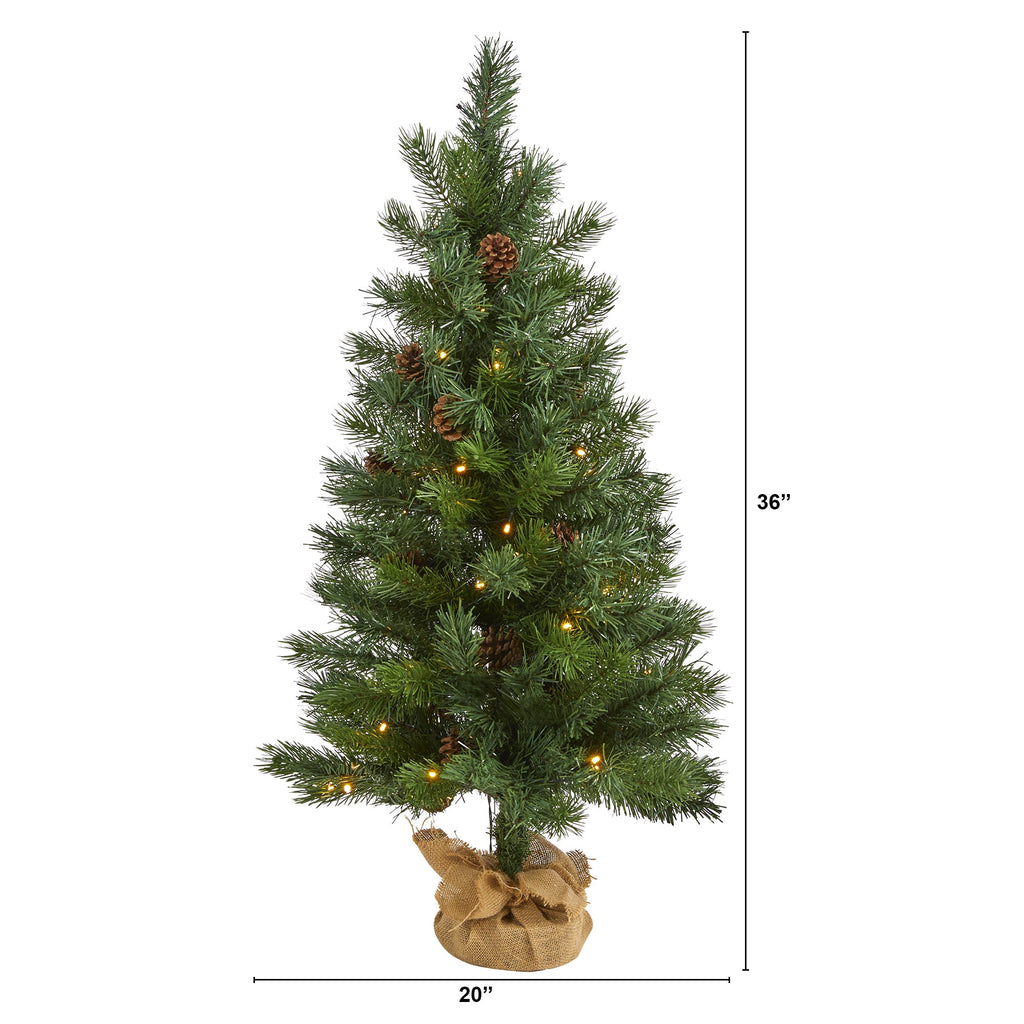 3' Fraser Fir "Natural Look" Artificial Christmas Tree
