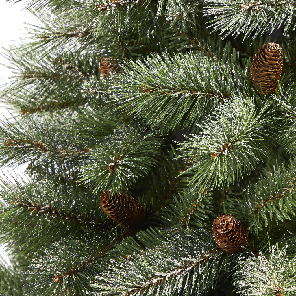 6' Snowed French Alps Mountain Pine Artificial Christmas Tree