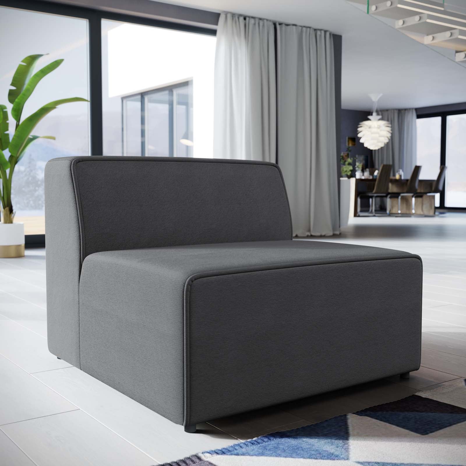 Mingle Fabric Armless by Modway