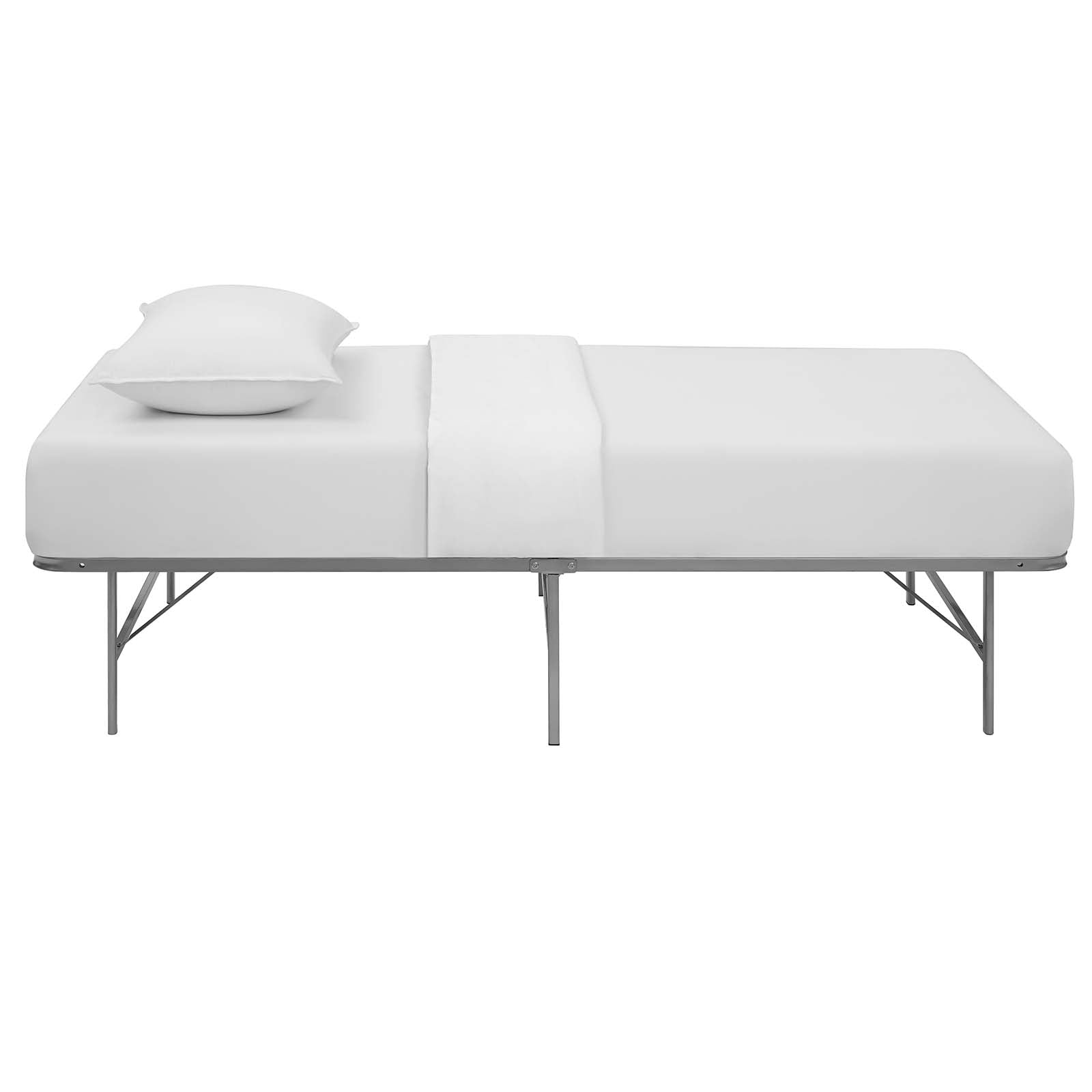 Horizon Stainless Steel Twin Bed Frame by Modway