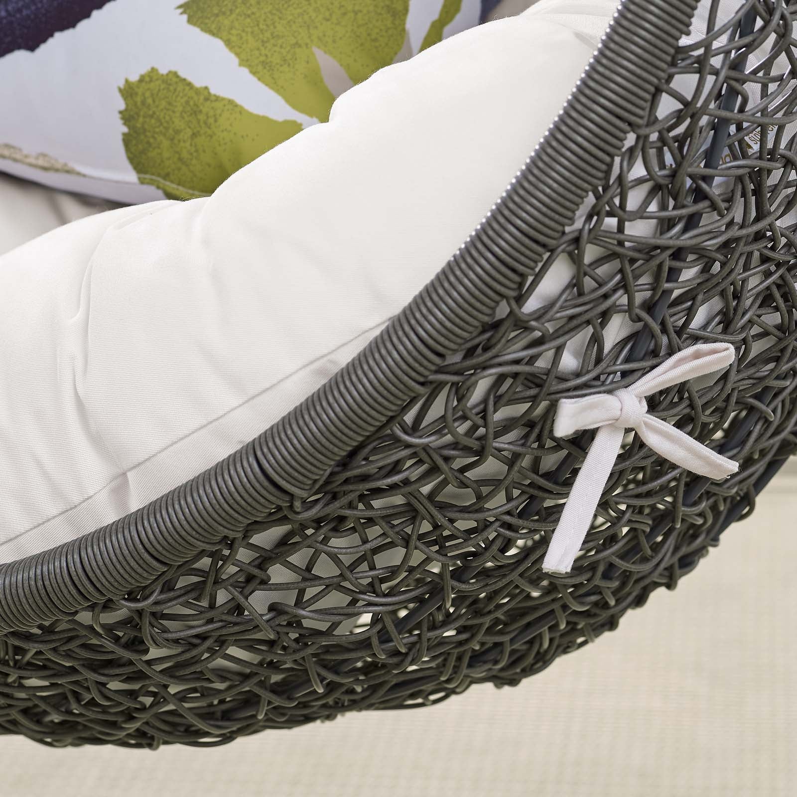 Hide Outdoor Patio Sunbrella¨ Swing Chair With Stand by Modway