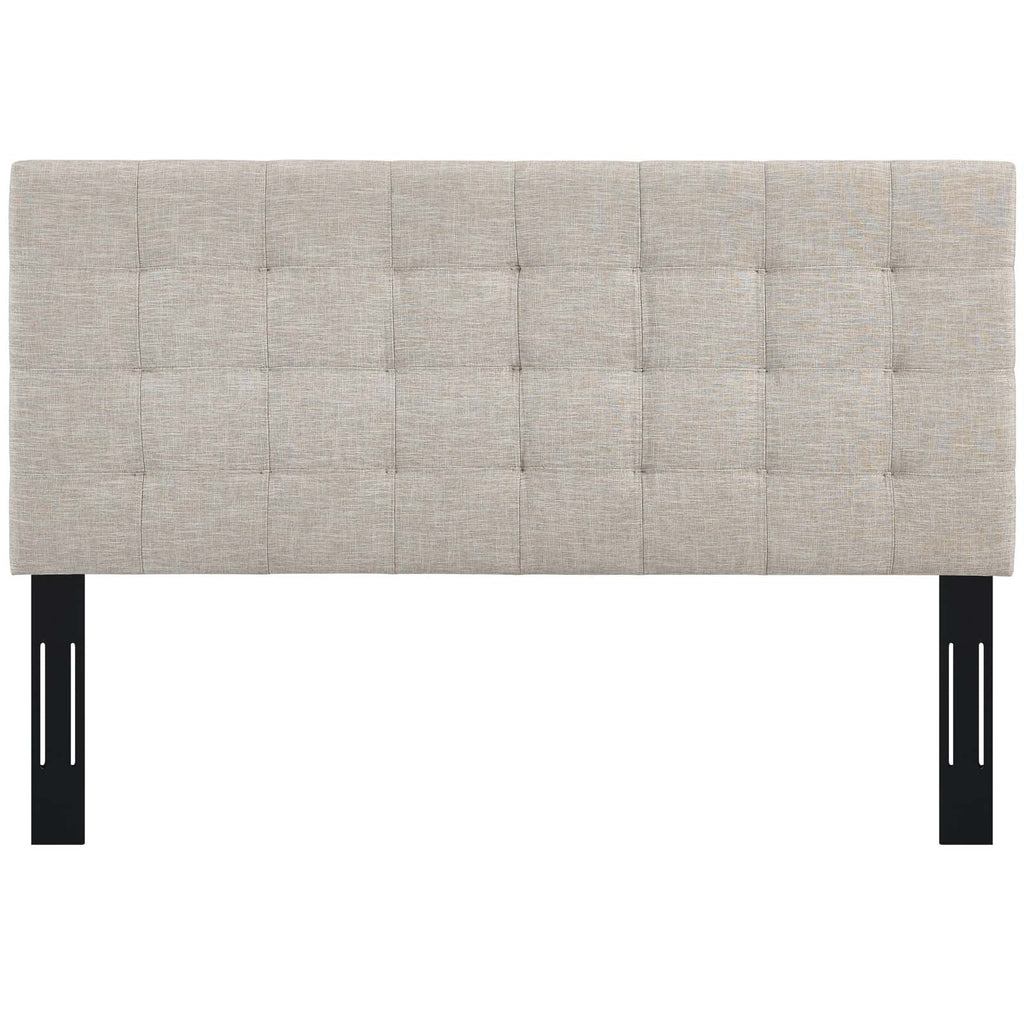 Paisley Tufted Upholstered Linen Fabric King and California King Headboard by Modway