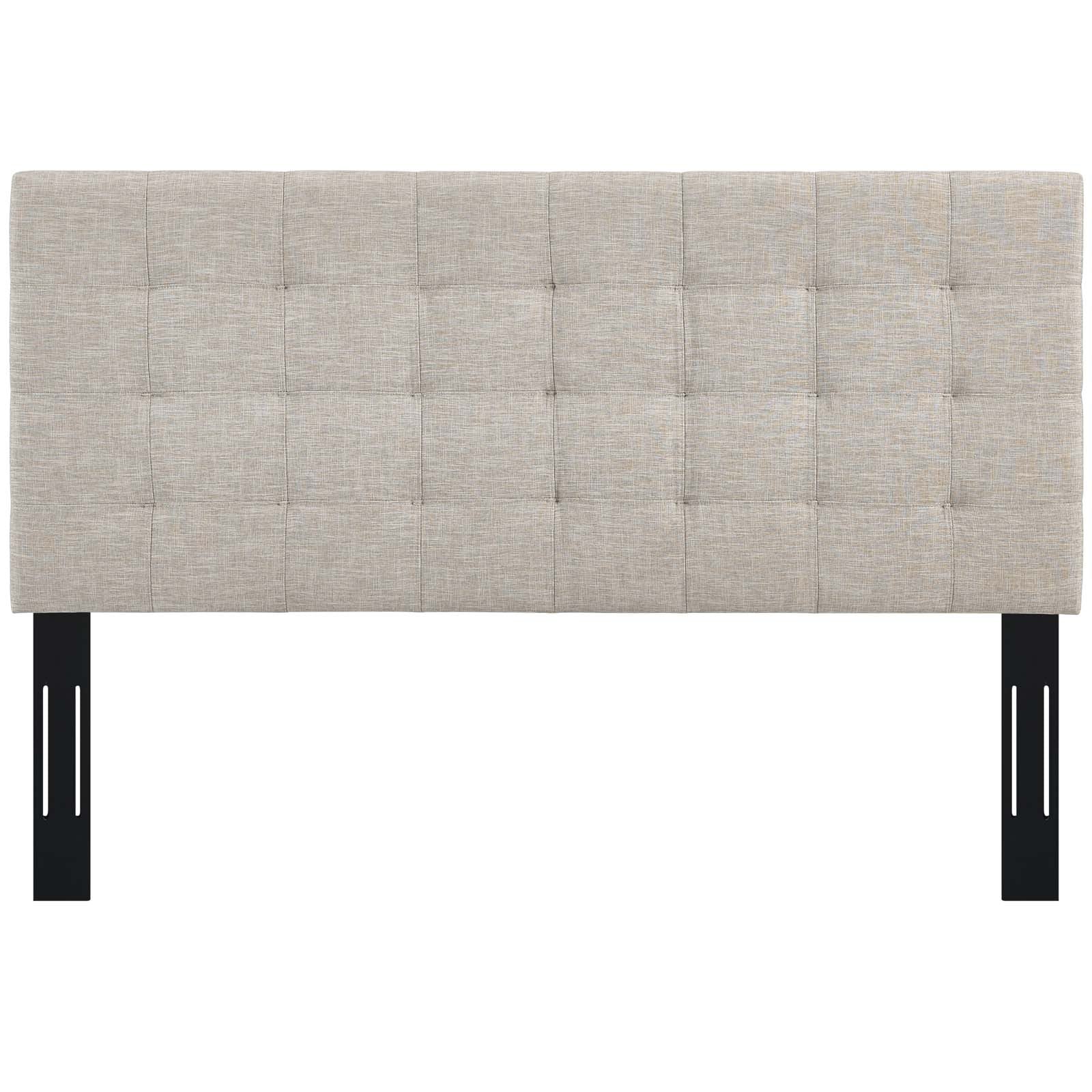Paisley Tufted Upholstered Linen Fabric King and California King Headboard by Modway