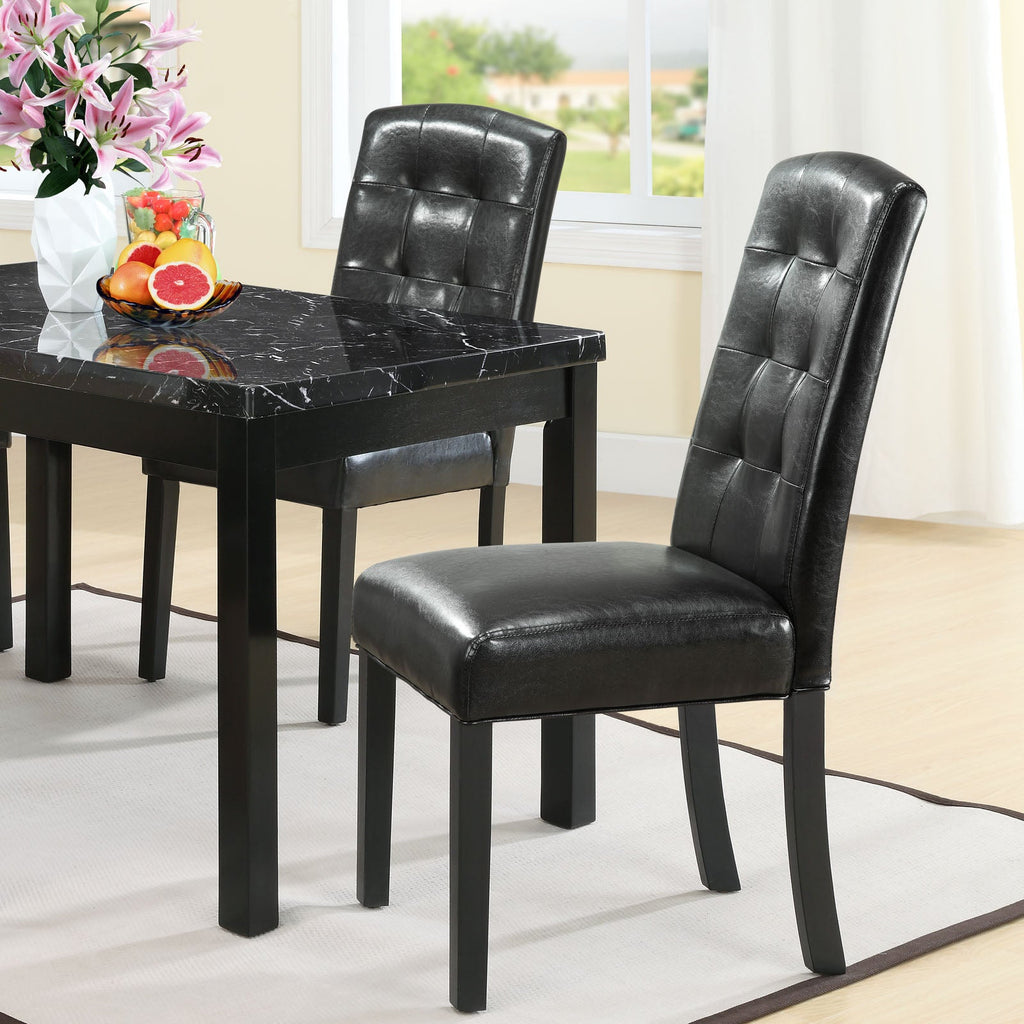 Perdure Vinyl Dining Chairs Set of 2 by Modway