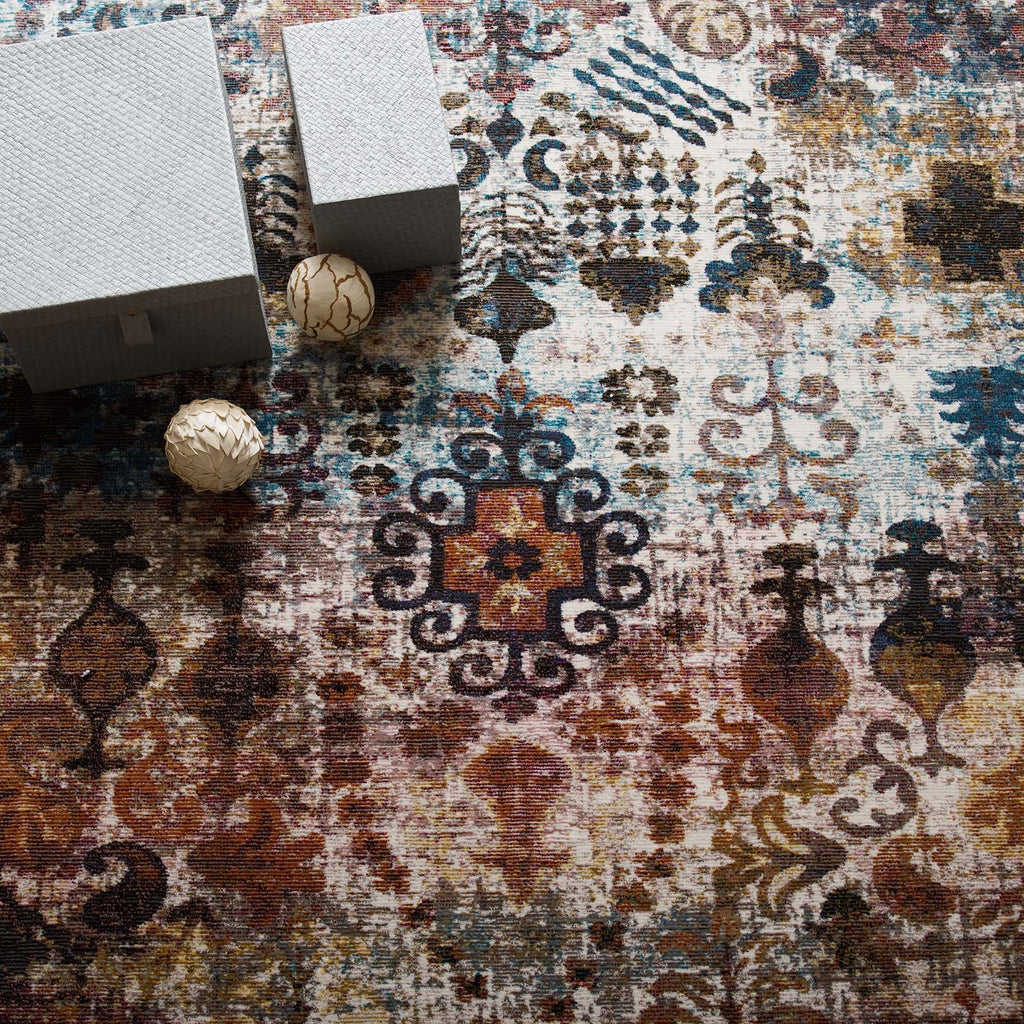 Success Tahira Transitional Distressed Vintage Floral Moroccan Trellis 5x8 Area Rug by Modway
