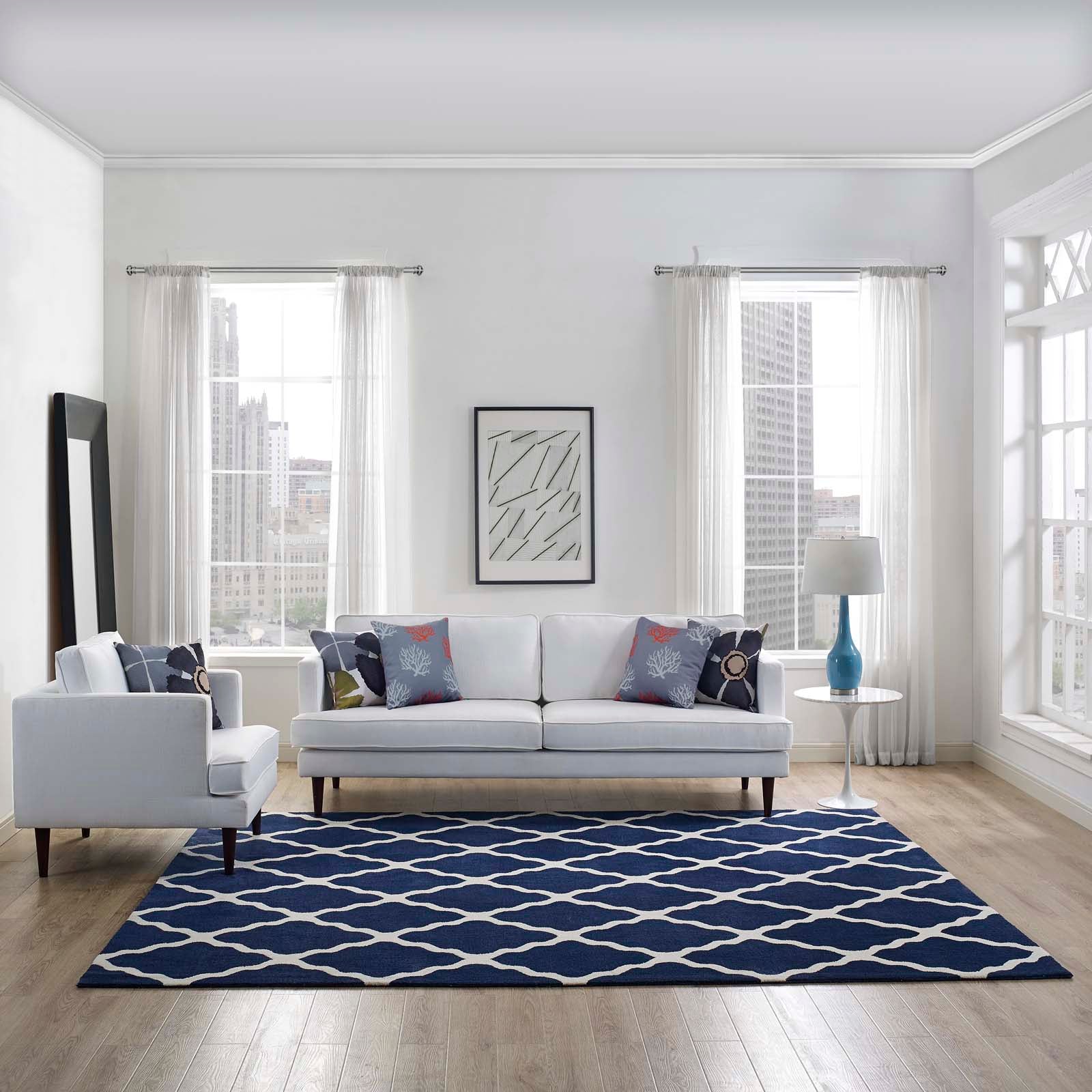 Marja Moroccan Trellis 8x10 Area Rug by Modway