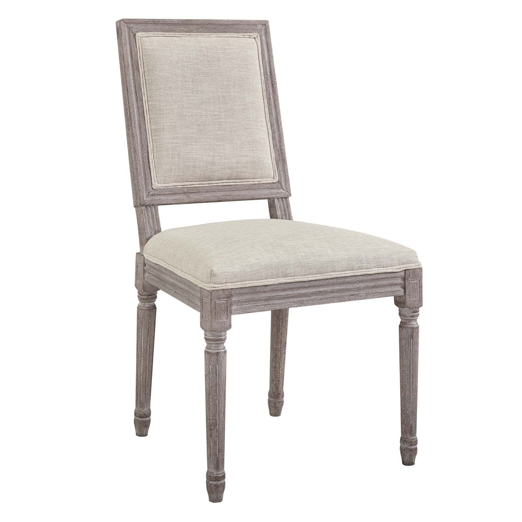 Court Upholstered Fabric Dining Side Chair Set of 4 by Modway