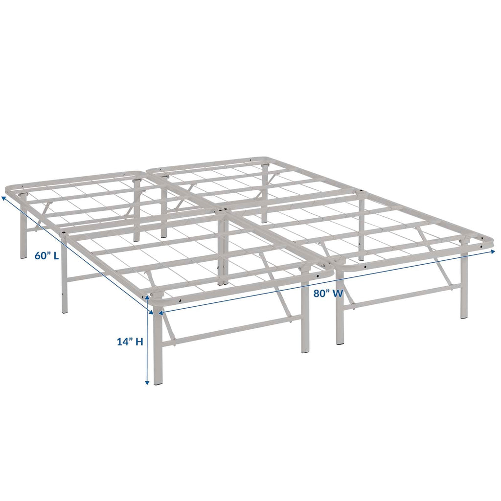 Horizon Stainless Steel Queen Bed Frame by Modway