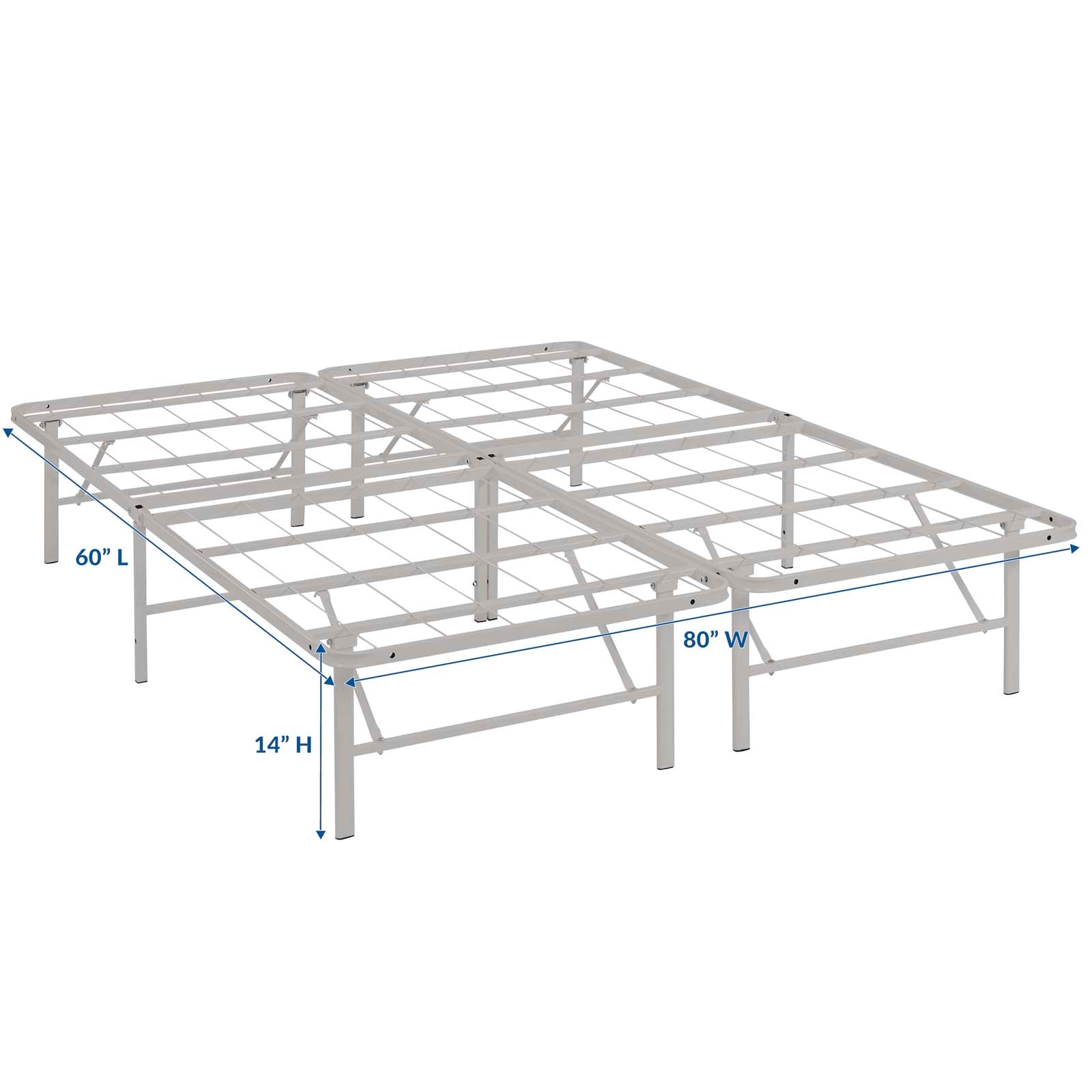 Horizon Stainless Steel Queen Bed Frame by Modway