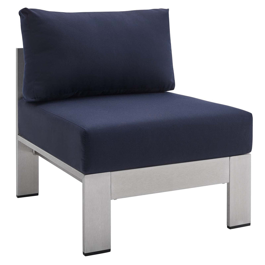Shore Sunbrella¨ Fabric Aluminum Outdoor Patio Armless Chair by Modway