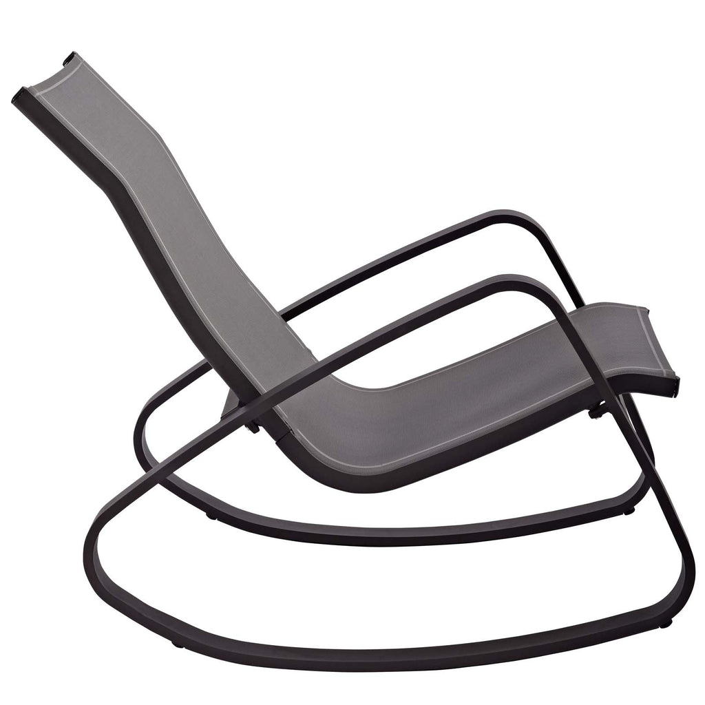 Traveler Outdoor Patio Mesh Sling Rocking Lounge Chair Set of 2 by Modway