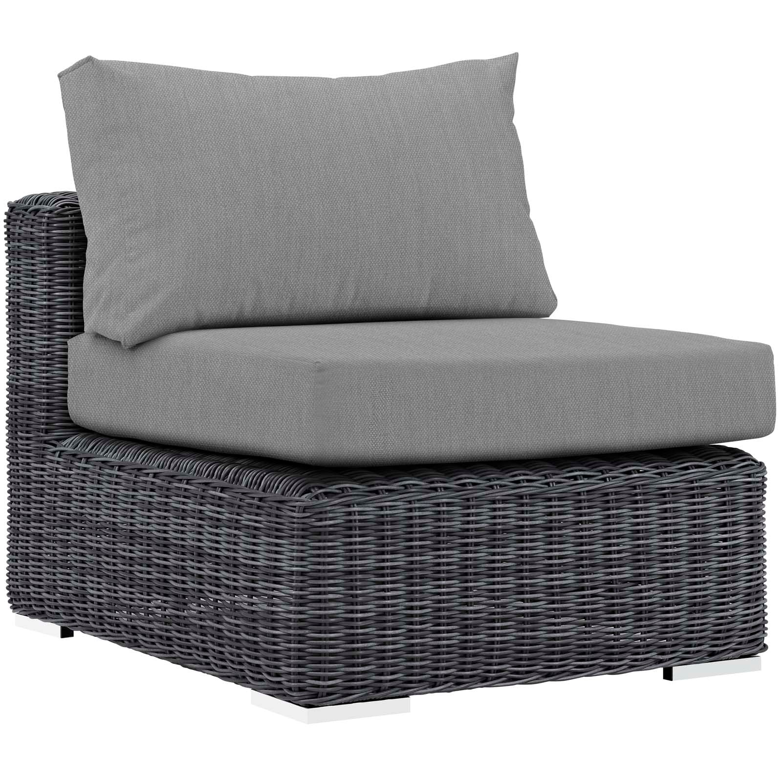 Summon 5 Piece Outdoor Patio Sunbrella¨ Sectional Set by Modway
