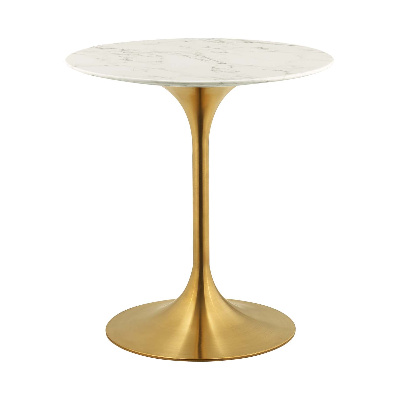 Lippa 28" Round Faux Marble Dining Table by Modway