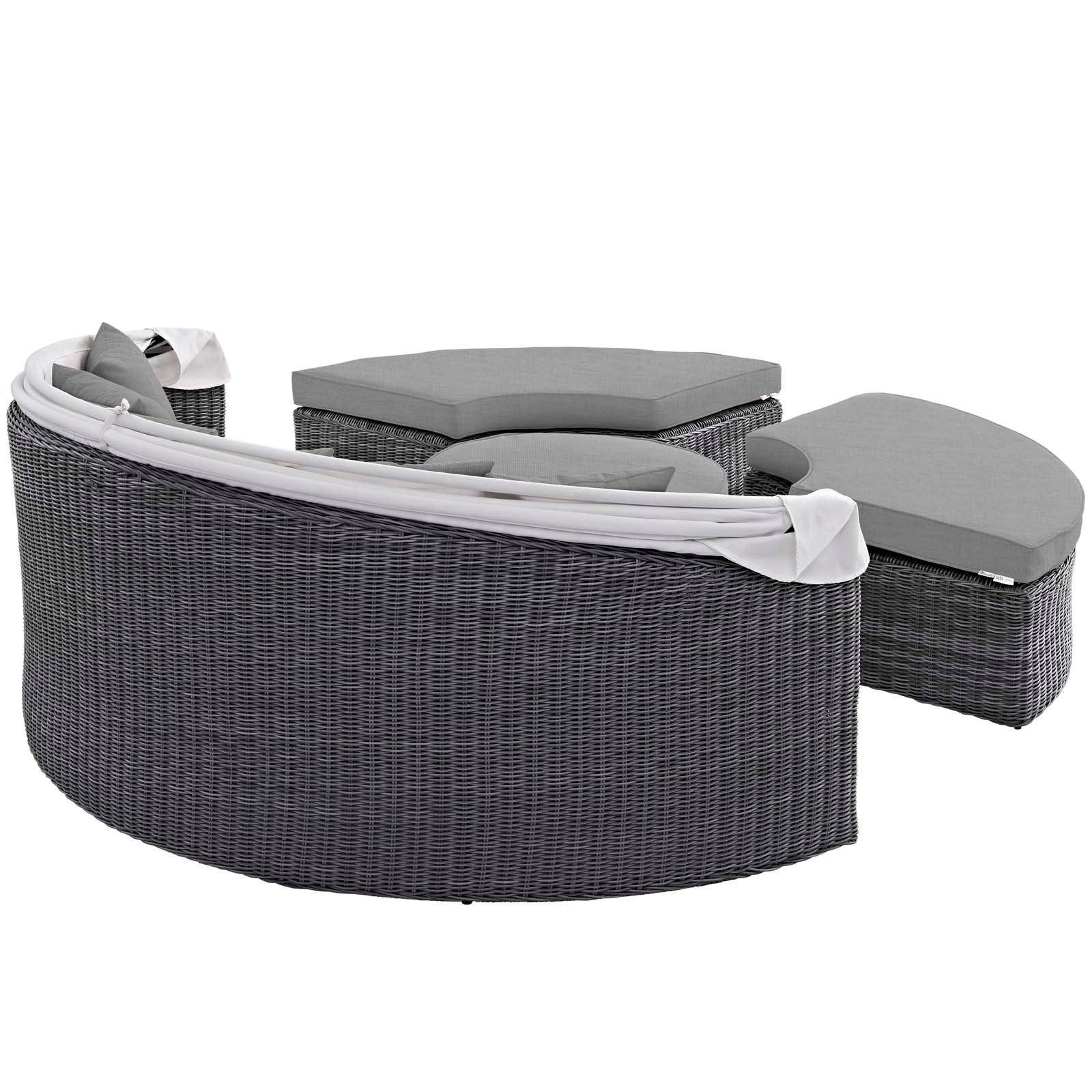 Summon Canopy Outdoor Patio Sunbrella¨ Daybed by Modway