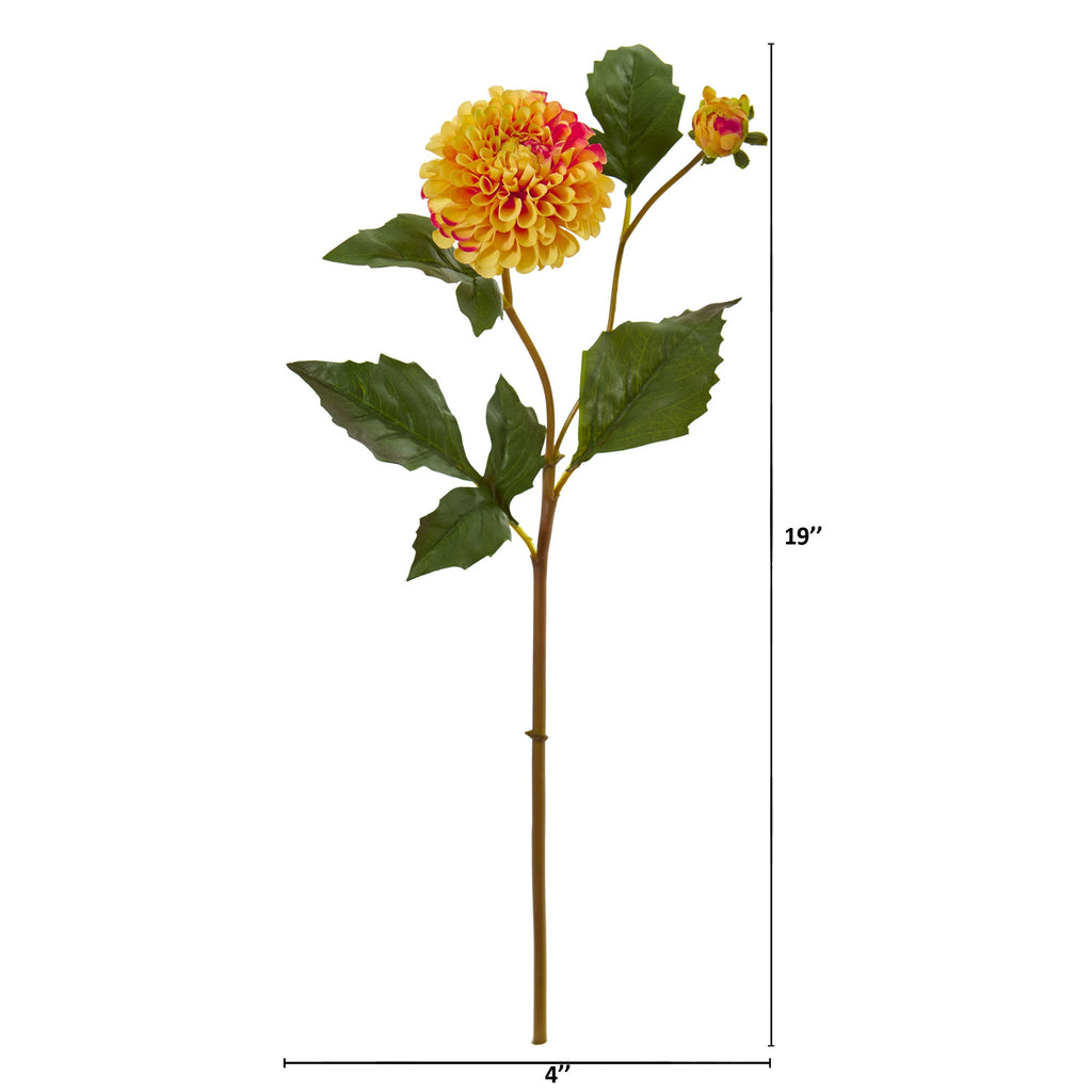 19" Dahlia Artificial Flower (Set of 6)
