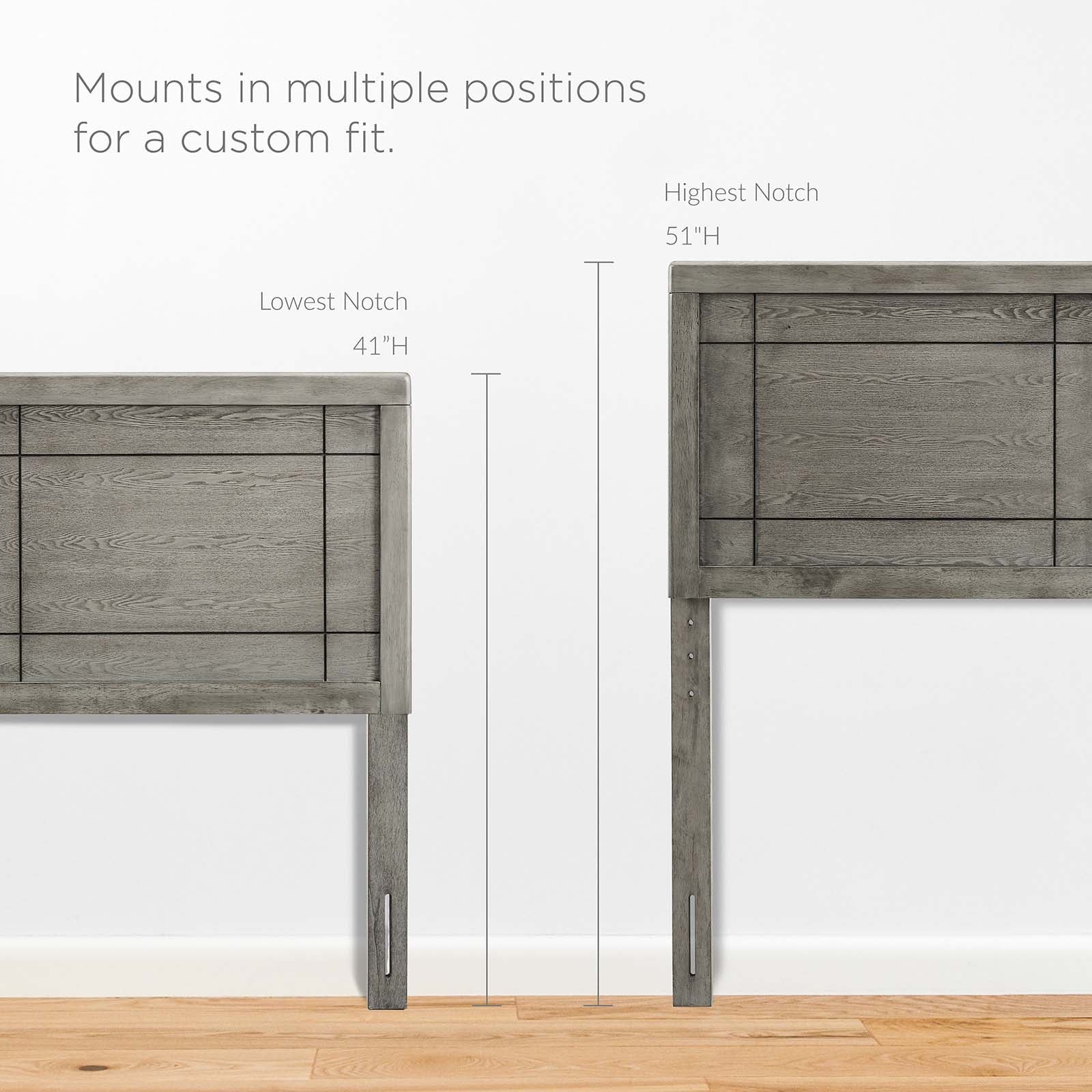 Marlee Wood King Platform Bed With Angular Frame by Modway