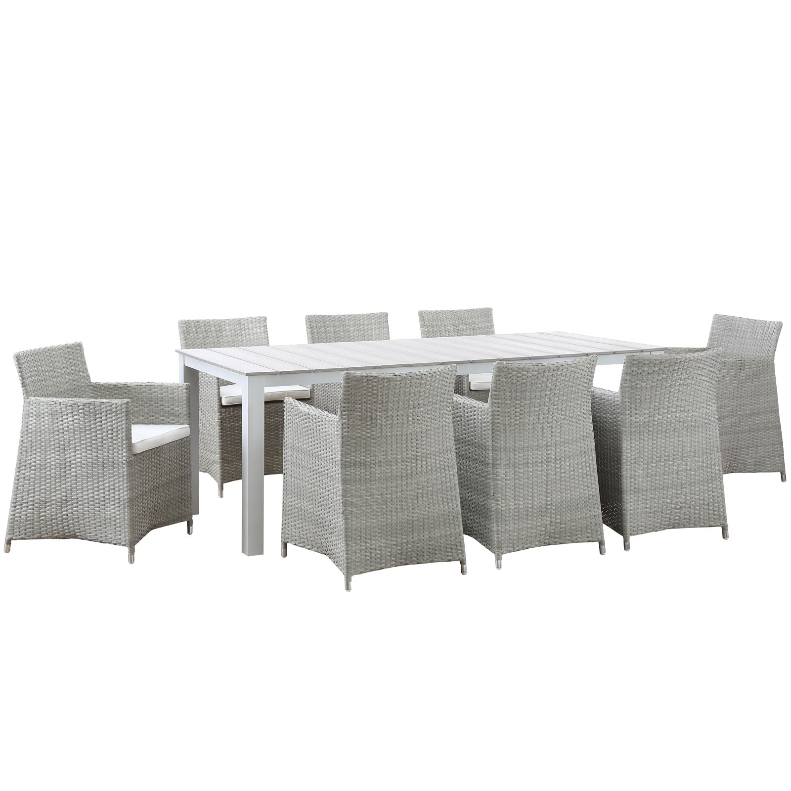 Junction 9 Piece Outdoor Patio Dining Set by Modway