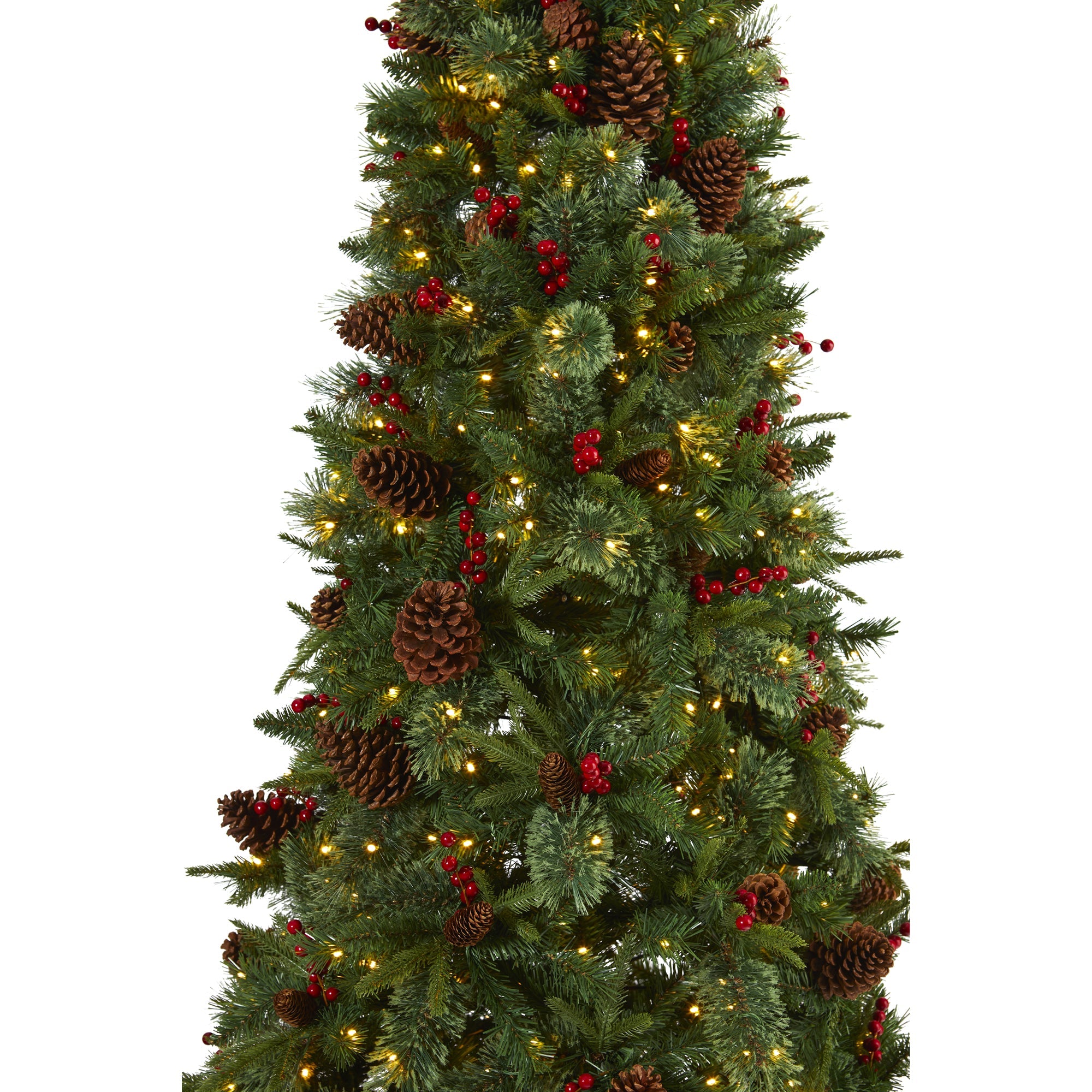 7.5' Norway Mixed Pine Artificial Christmas Tree w/ 450 Clear LED Lights