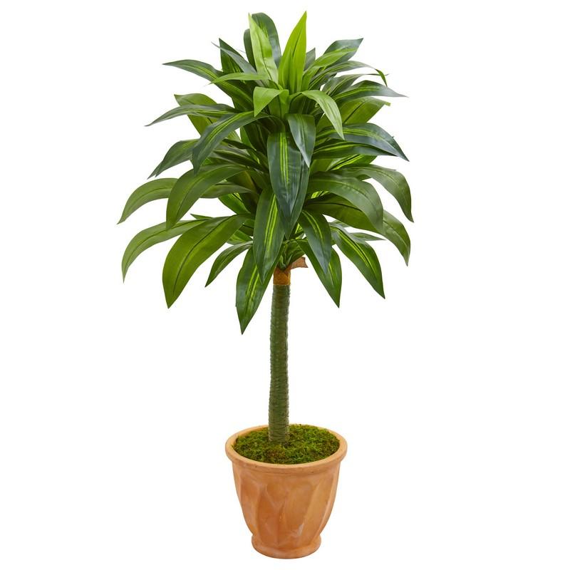 49" Dracaena Artificial Plant In Terra Cotta Planter 9264 By Nearly Natural