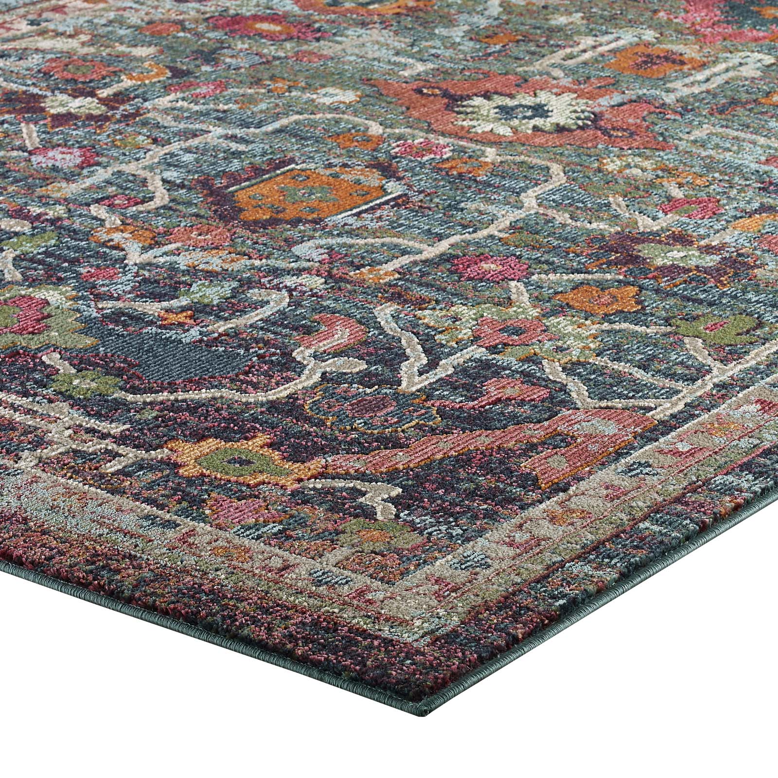 Tribute Every Distressed Vintage Floral 5x8 Area Rug by Modway