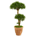 41"  Bonsai Styled Podocarpus Artificial Tree in Terra Cotta Planter