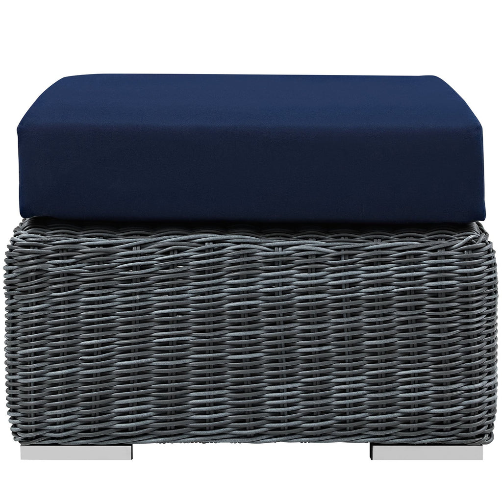 Summon Outdoor Patio Sunbrella¨ Ottoman by Modway