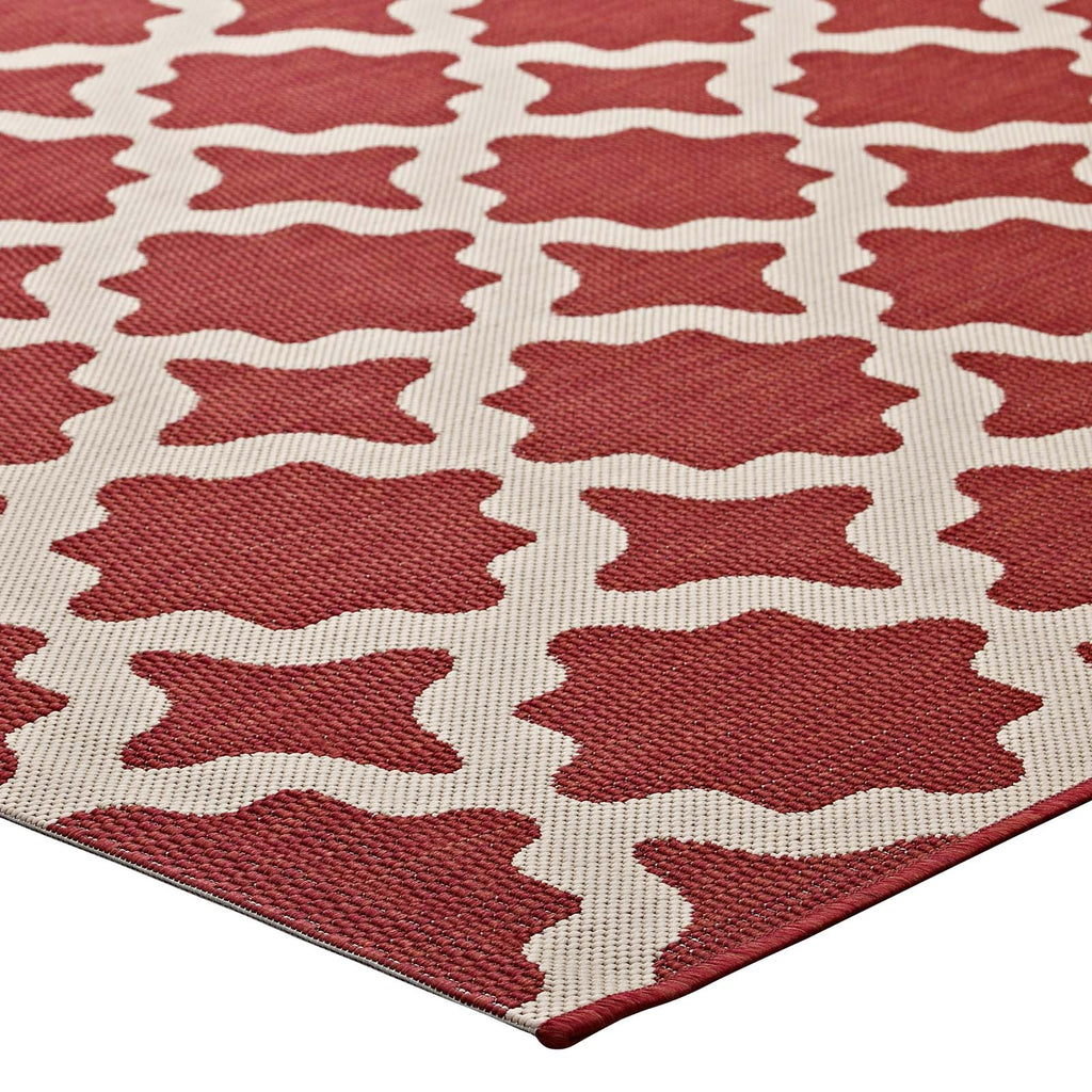 Cerelia Moroccan Trellis Indoor and Outdoor 8x10 Area Rug by Modway